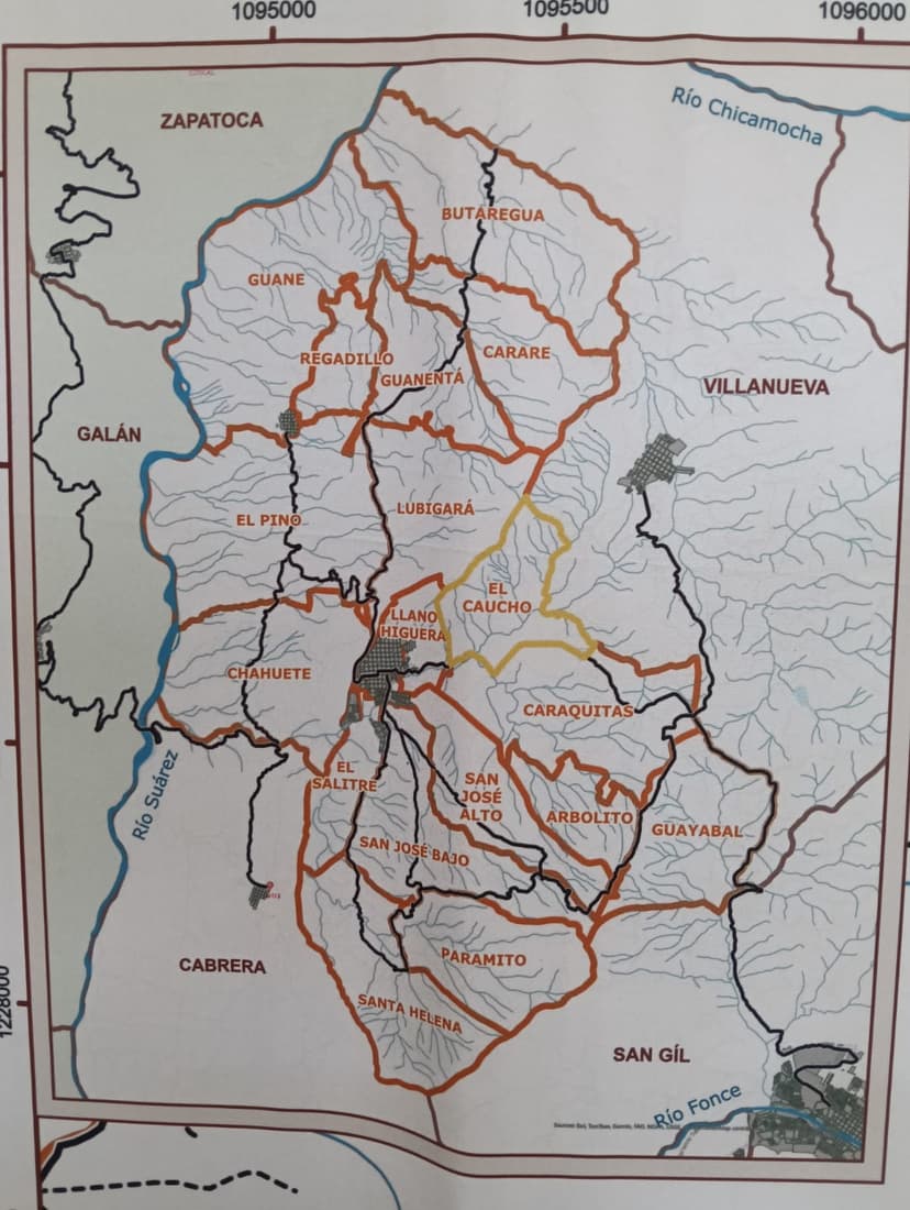 Mapa afectivo de Barichara