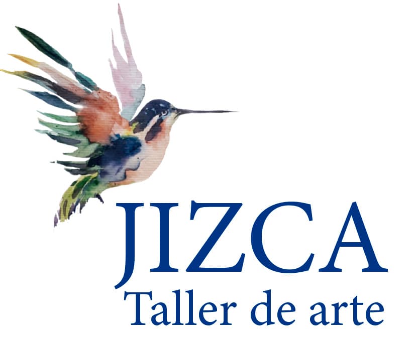 Logo de Jizca Taller de Arte con colibrí
