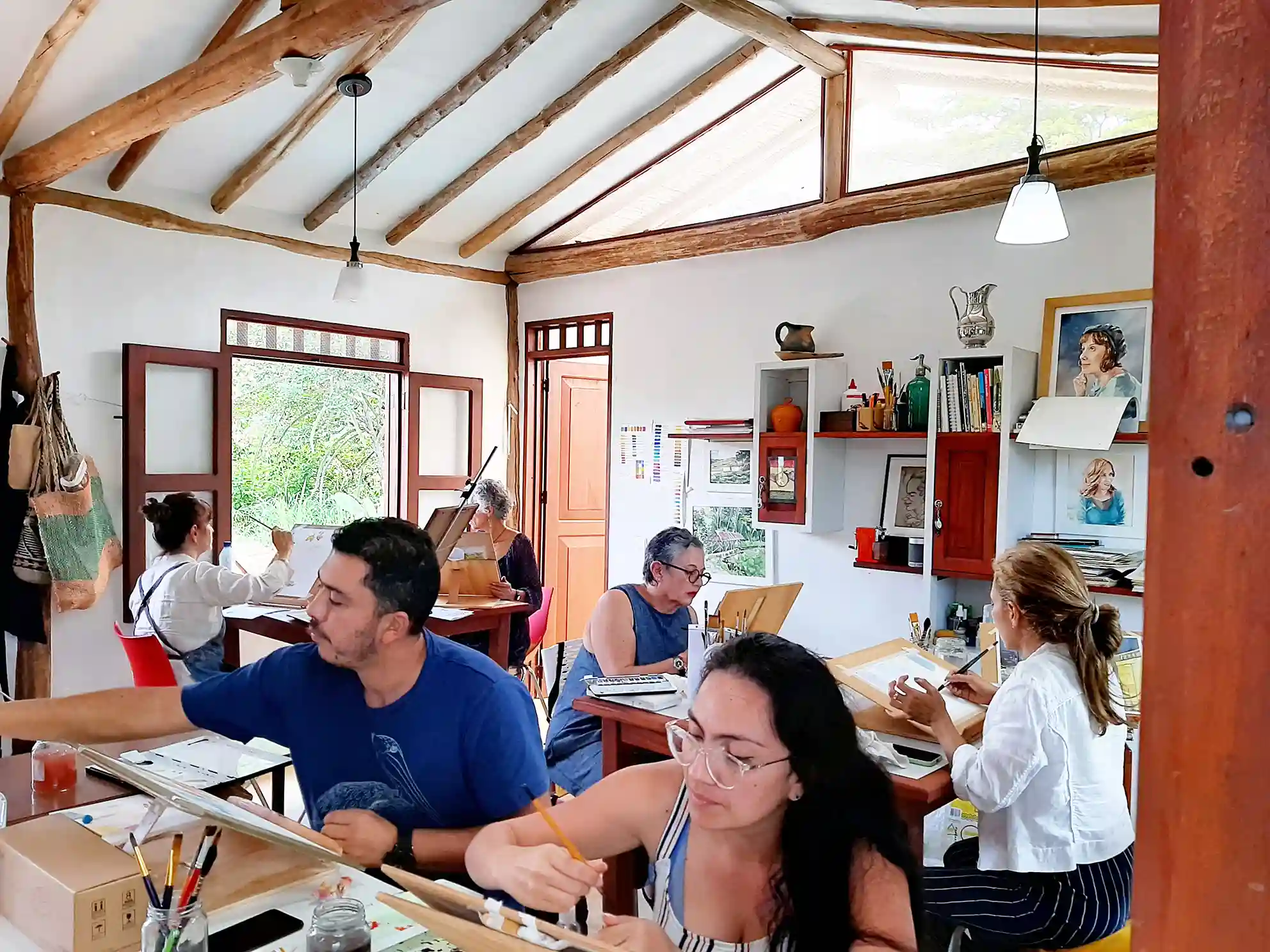 Taller de acuarela en Jizca