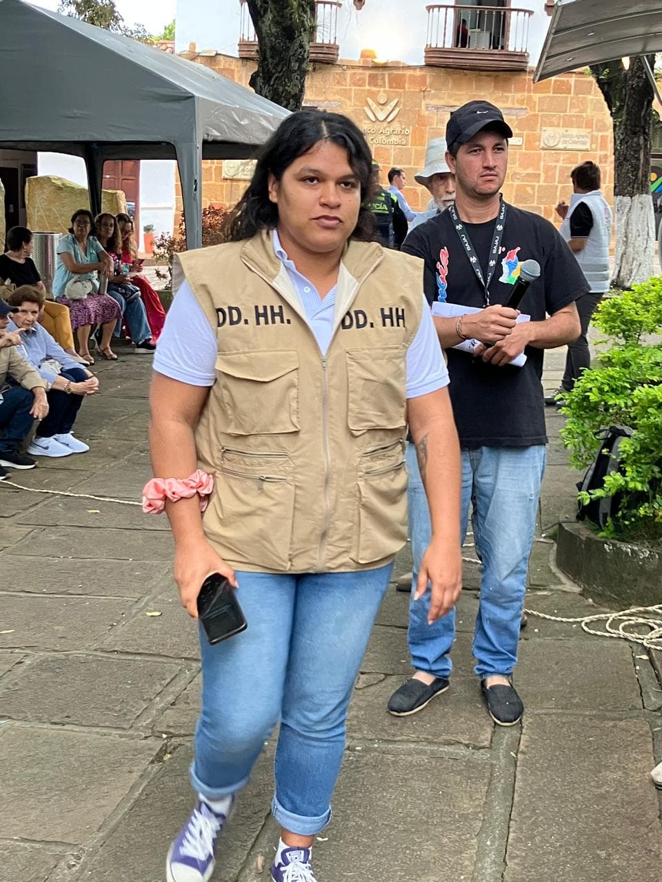 Delegado de Derechos Humanos presente en la movilización de Barichara